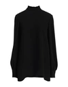 VALENTINO VALENTINO GARAVANI WOMAN TOP BLACK SIZE 6 SILK