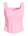 BOUTIQUE MOSCHINO BOUTIQUE MOSCHINO WOMAN TOP PINK SIZE 6 POLYESTER