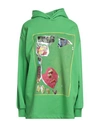 ACNE STUDIOS ACNE STUDIOS WOMAN SWEATSHIRT LIGHT GREEN SIZE L COTTON