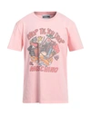 Moschino Man T-shirt Pink Size 46 Cotton