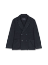 Il Gufo Double-breasting Striped Blazer In Blu