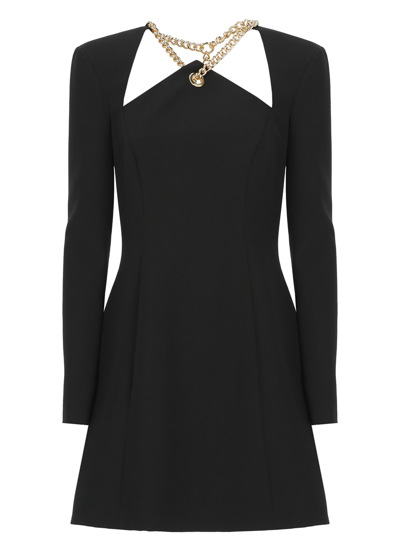 Moschino Crepe Dress In Black