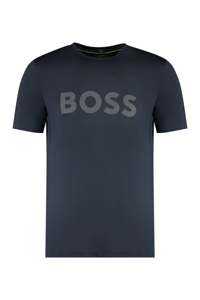 Hugo Boss Techno Fabric T-shirt In Blue