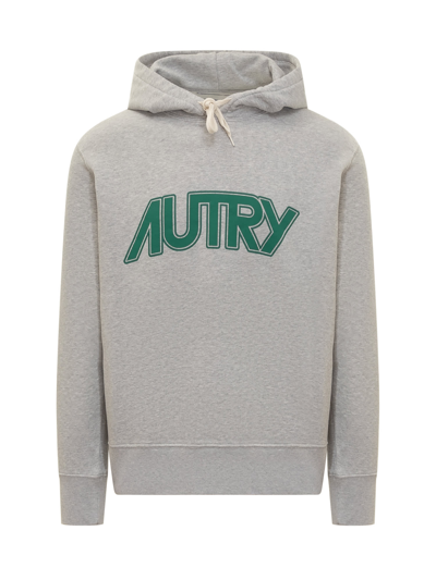 Autry Hoodie With Logo In Grey