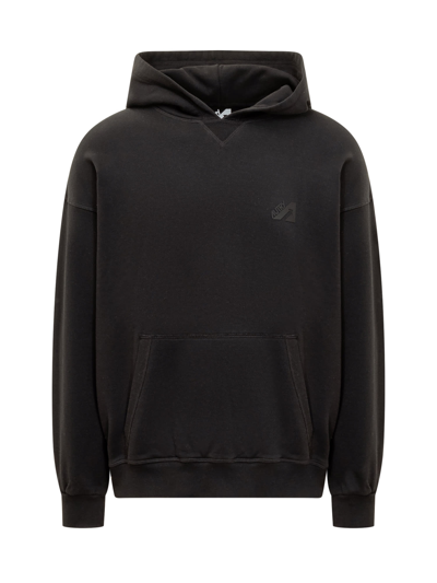 Autry Hoodie With Logo In Nero
