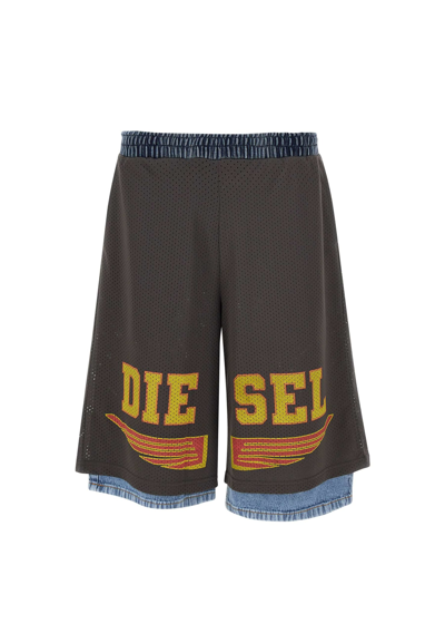 Diesel P-ecky Shorts In 灰色
