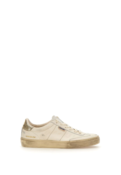 Golden Goose Soul Star Sneakers In White/gold