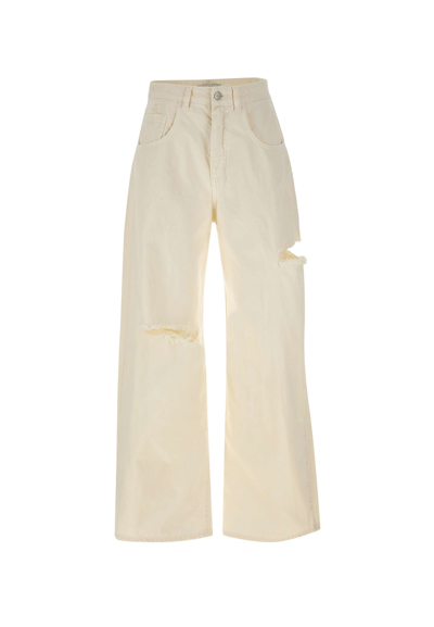 Icon Denim Poppy Cotton Jeans In White