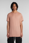 DRKSHDW LEVEL T T-SHIRT IN ROSE-PINK COTTON