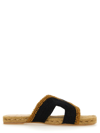 Castaã±er Braided Sole Espadrilles Open Toe In Nero