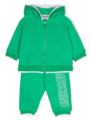 Moschino Logo-print Cotton Tracksuit Set In Green