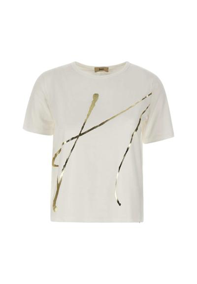 Herno Cotton T-shirt In White