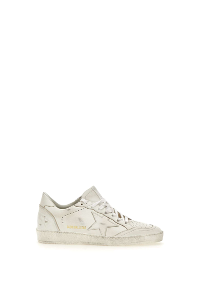 Golden Goose Ball Star Trainers In White
