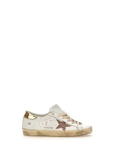 Golden Goose Superstar Classic Sneakers In White/pink