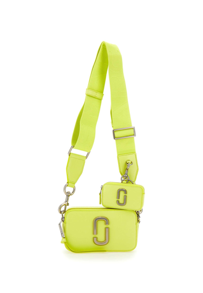 Marc Jacobs The Utility Snapshot Leather Bag In Yellow