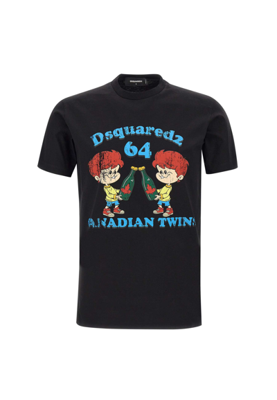 Dsquared2 Cool Fit Cotton T-shirt In Black