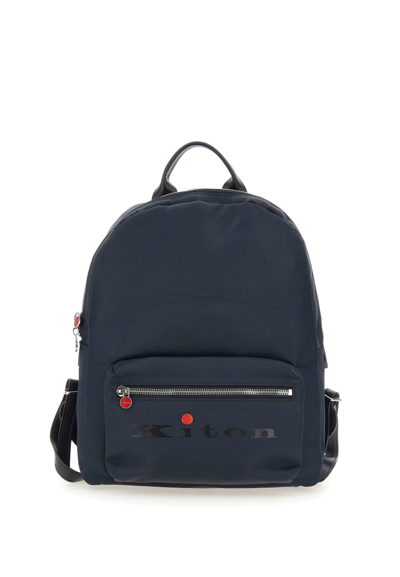 Kiton Backpack In Blue