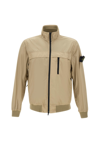 Stone Island Garment Dyed Crinkle Reps Ny Jacket In Beige