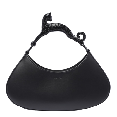 Lanvin Large Cat Handbag In Black