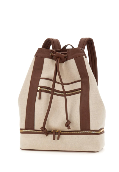 Eleventy Backpack In Beige/brown