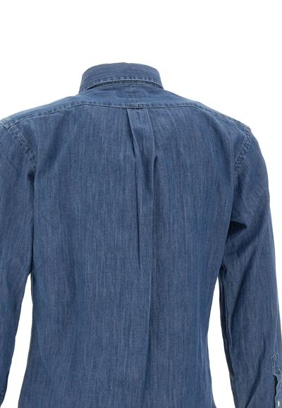 Polo Ralph Lauren Core Replen Cotton Denim Shirt In Blue