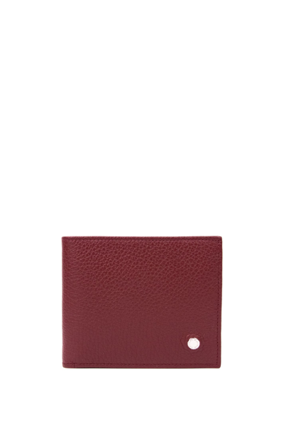 Orciani Leather Wallet In Bordeau