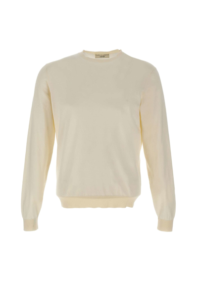 Filippo De Laurentiis Superlight Cotton Sweater In White