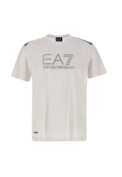 Ea7 Cotton T-shirt In White