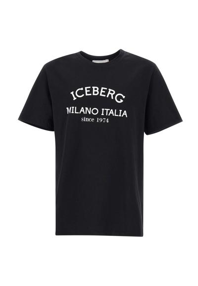 Iceberg Cotton T-shirt In Black