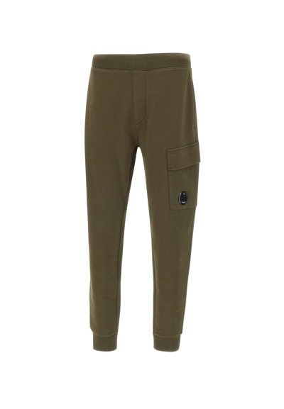 C.p. Company Cotton Joggers In Green