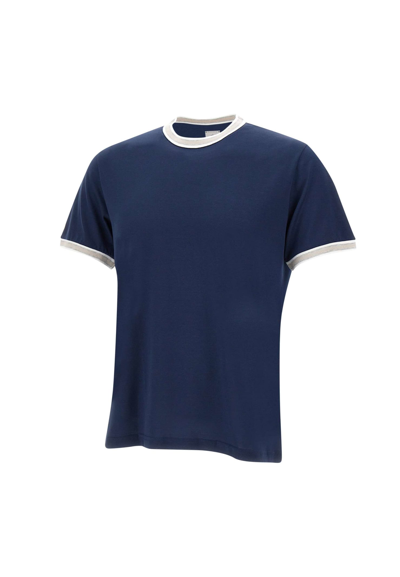 Eleventy Cotton T-shirt In Blue