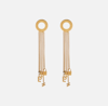 ELISABETTA FRANCHI EARRINGS WITH HANGING TASSELS AND CHARMS