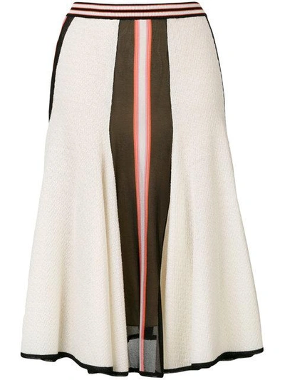 Missoni Wool-blend Skirt In Oraege Lrowe Ivory