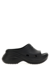 Balenciaga 85mm Rubber Pool Slide Sandals In Black
