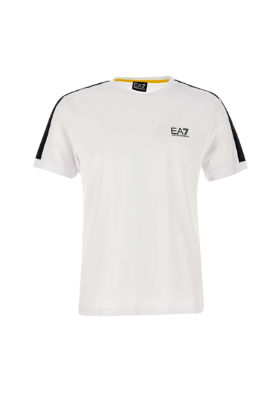 Ea7 Cotton T-shirt In White