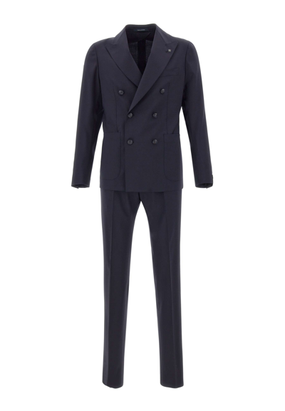 Tagliatore Wool Two-piece Suit In Blue