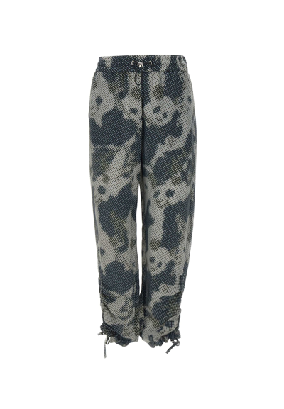 Iceberg Viscose And Silk Trousers In Grey