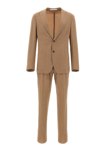 Eleventy Fresh Wool Two-piece Suit In Beige