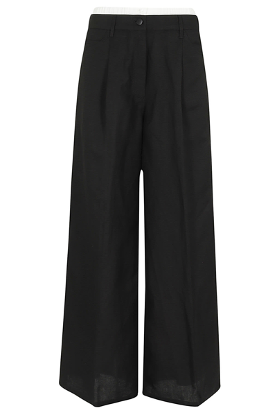 Remain Birger Christensen Wide Suiting Trousers In Black