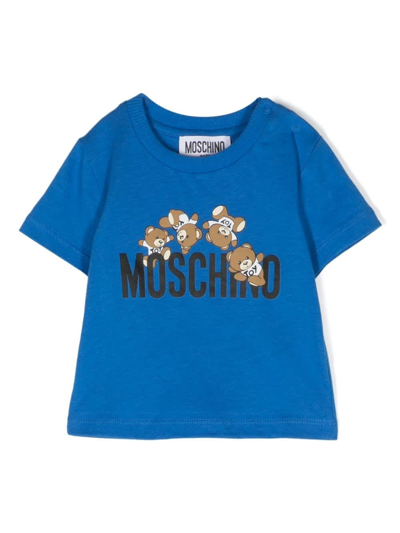 Moschino Babies' T-shirt T-shirt In Blue