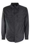 Aspesi Camicia 13 Piu' Nylon Padded Shirt In Navy
