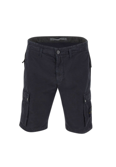 Stone Island Cotton Shorts In Blue