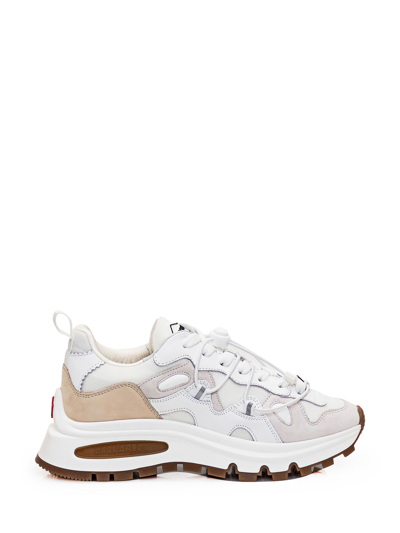 Dsquared2 Run Ds2 Sneaker In Bianco