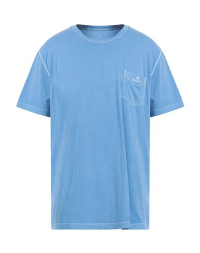 Gant Man T-shirt Pastel Blue Size Xxl Cotton