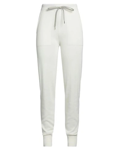 Eleventy Woman Pants White Size L Viscose, Polyamide