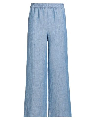 Fabiana Filippi Woman Pants Light Blue Size 8 Linen