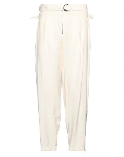 Emporio Armani Man Pants Ivory Size 36 Cupro In White