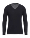 Drumohr Man Sweater Midnight Blue Size 40 Cashmere, Silk