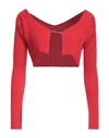 Jacquemus Woman Sweater Red Size 8 Viscose, Polyamide, Elastane, Polyester