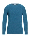 Kangra Cashmere Kangra Man Sweater Deep Teal Size 42 Wool, Polyamide, Cotton In Green